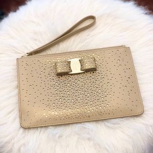 Salvatore Ferragamo Vara Twinkle Wristlet Pouch